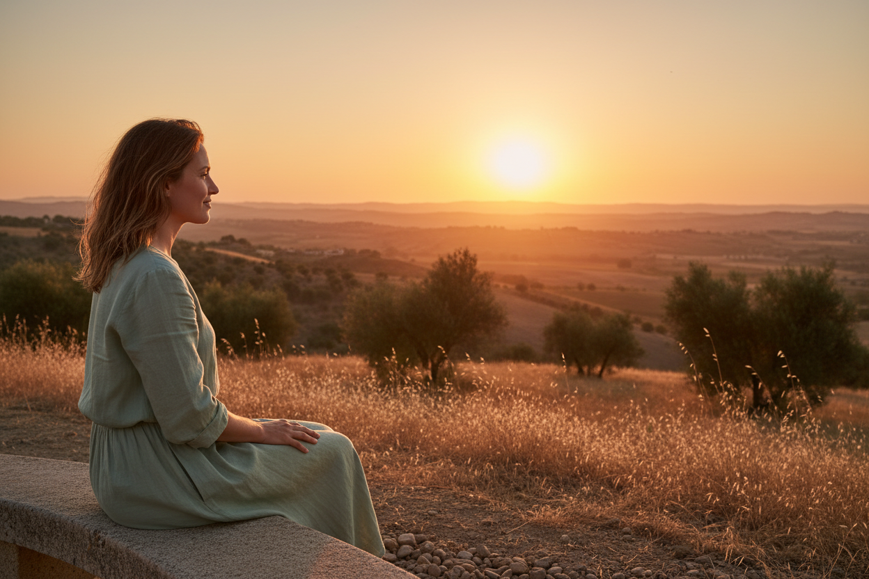 Peaceful Sunset Reflection